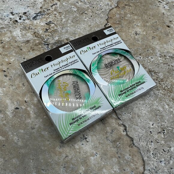2X Physicians Formula Butter Highlighter Pearl PF10576 Murumuru Cream to Powder - Picture 3 of 11